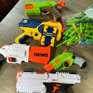 Lot of Nerf Guns and Nerf Bullets
